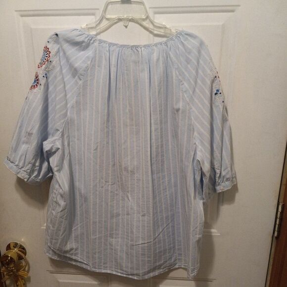 St. John's Bay Embroidered Top - Picture 3 of 5